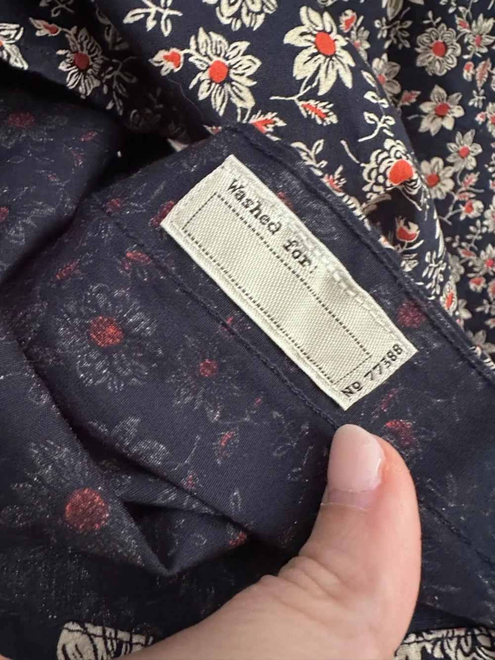 J Crew Men’s Secret Wash Button Down Organic Cotton Floral Shirt Large